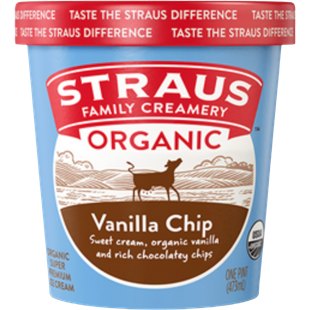 Straus Family Creamery Organic Vanilla Chip Pint
