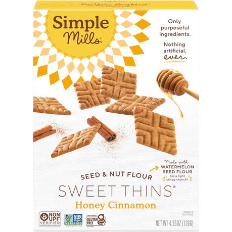 Simple Mills Sweet Thins, Honey Cinnamon