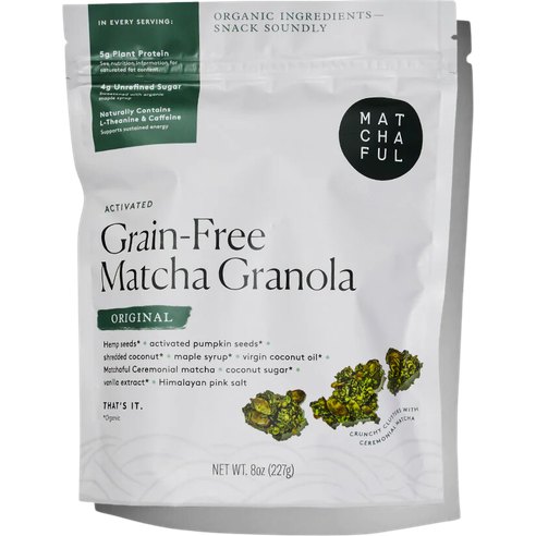 Matchaful Activated Grain-Free Matcha Granola