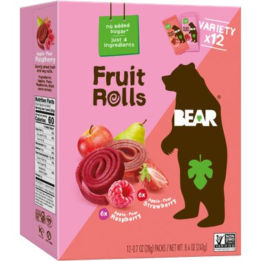 Bear Real Fruit Rolls Variety Pack