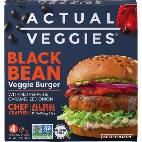 Actual Veggies Black Bean Veggie Burger