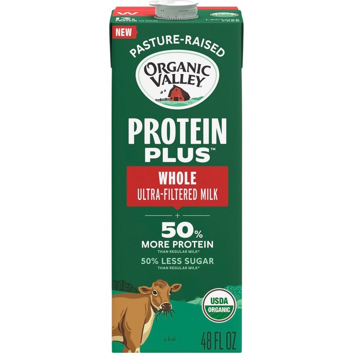 Organic Valley Protein Plus A2 Whole Milk