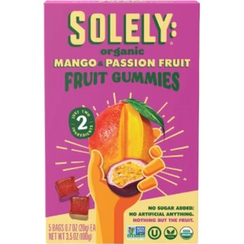 Solely Organic Fruit Gummies
