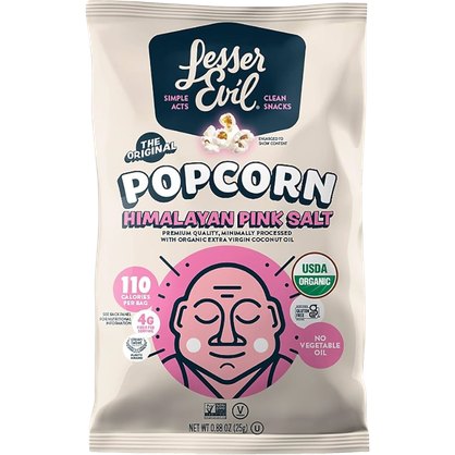 LesserEvil Organic Popcorn, Himalayan Pink Salt