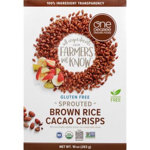 One Degree Organics Sprouted Brown Rice Cacao Crisps