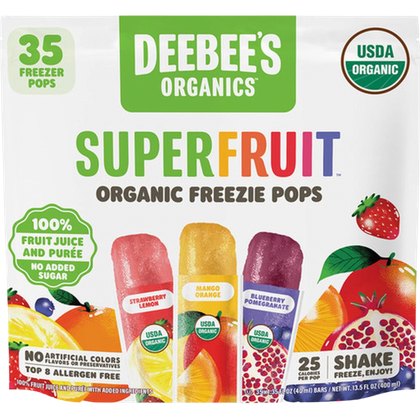 DeeBee's Organics Superfruit Organic Freezie Pops