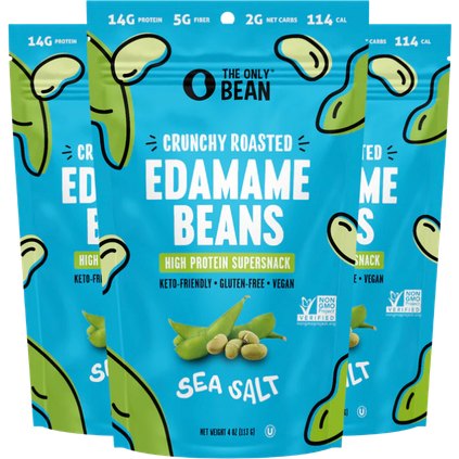 The Only Bean Crunchy Roasted Edamame, Sea Salt